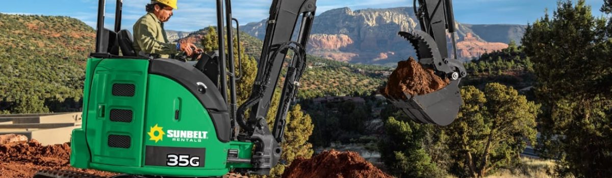 Mini Excavator Rental in Sunbelt