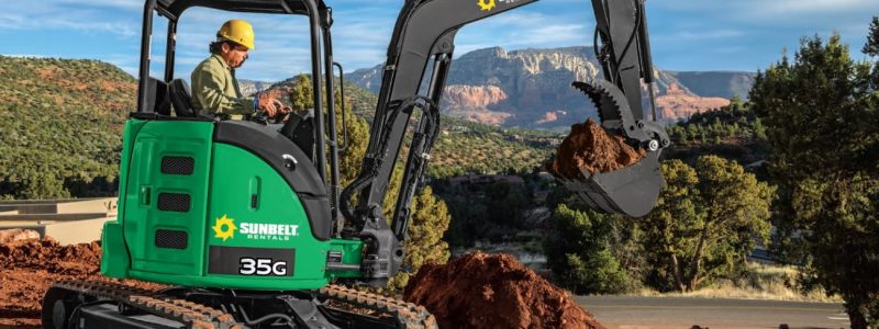 Mini Excavator Rental in Sunbelt