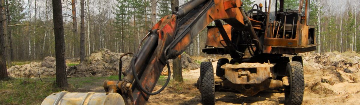 rotating grapple for excavator