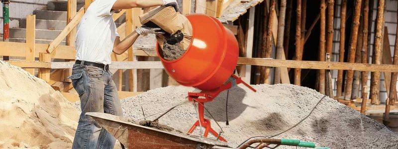 portable concrete mixer